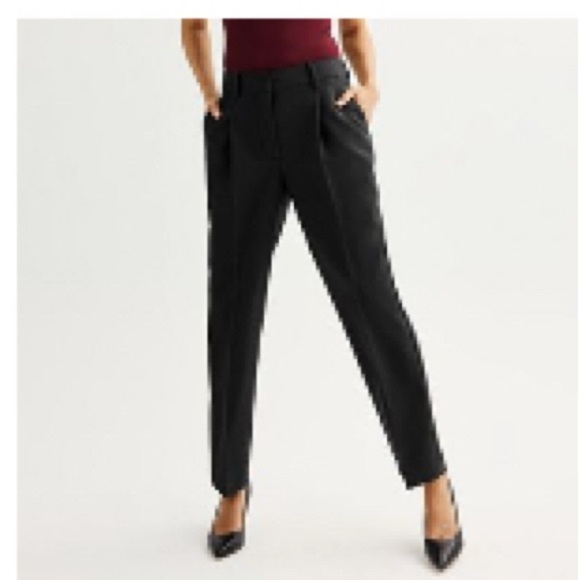 NWT Nine West | Women's High Rise Straight
Leg Trousers Black Pants | Size 10 - Picture 1 of 9